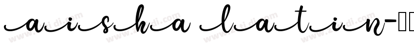 AISHA LATIN字体转换